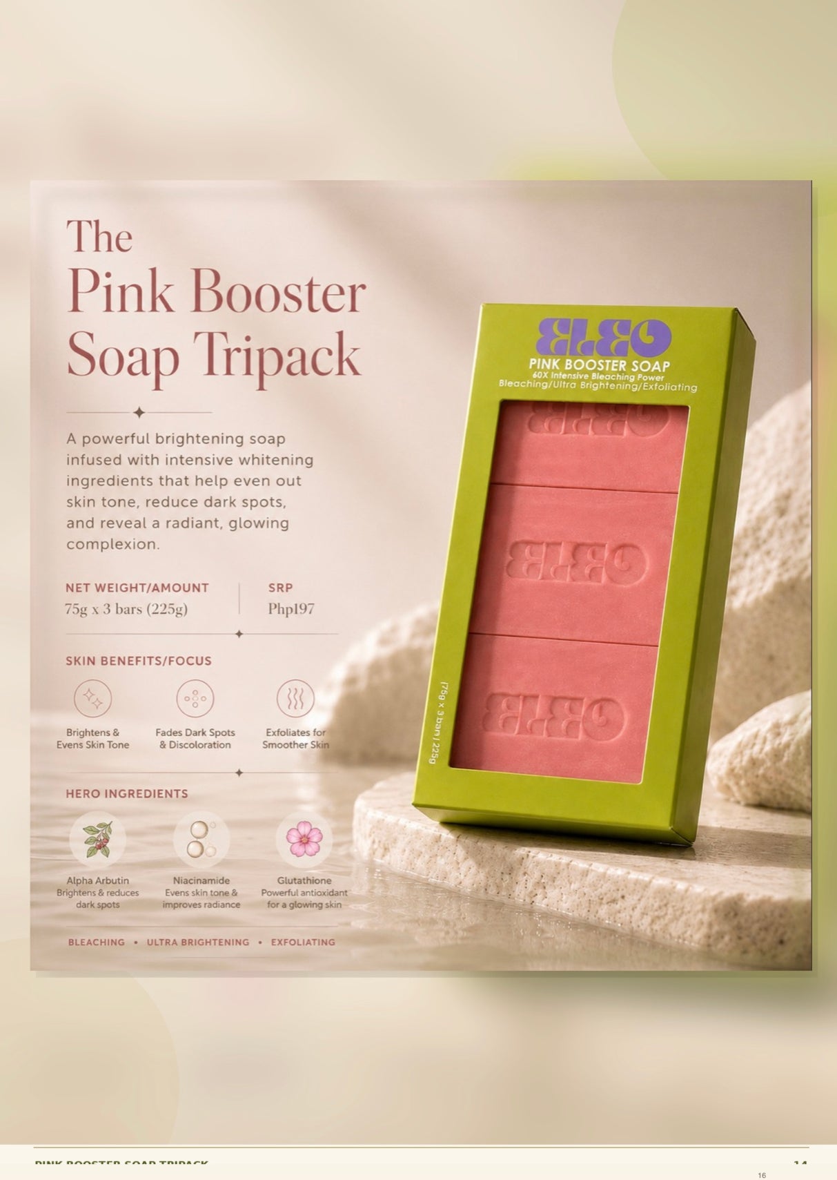 ELEO PINK BOOSTER SOAP TRIPACK