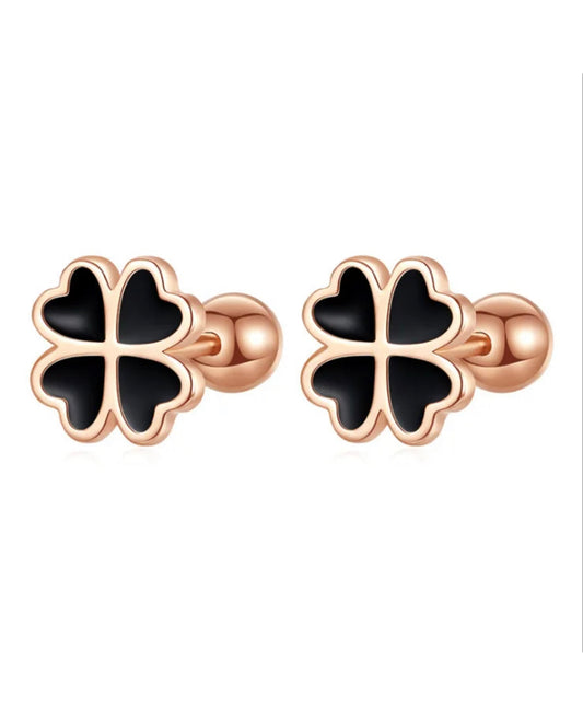 Golden Clover Earring