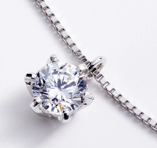 The Avandia Moissanite Necklace by Intricata co.