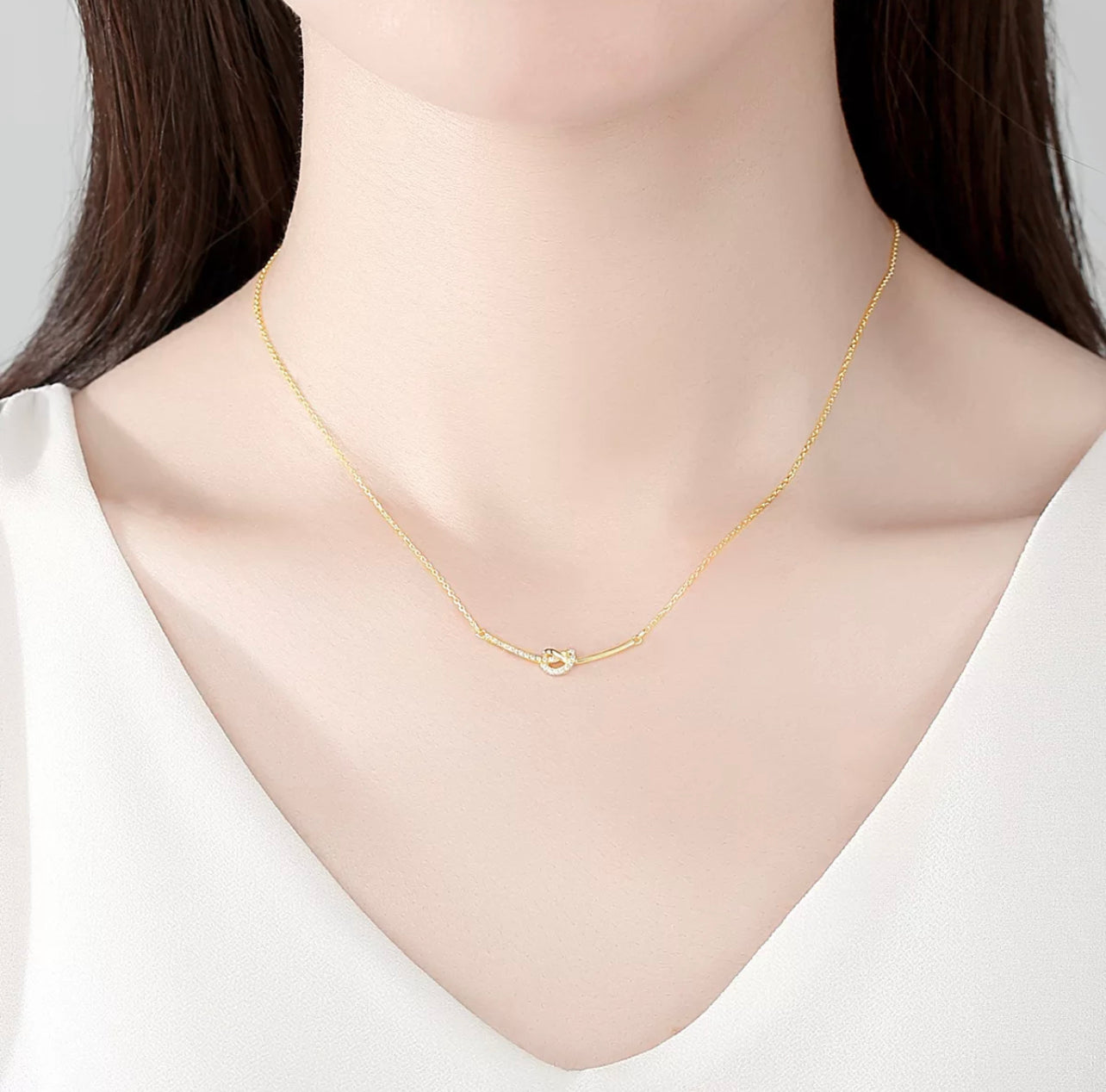 The Love Knot necklace by Intricata co.