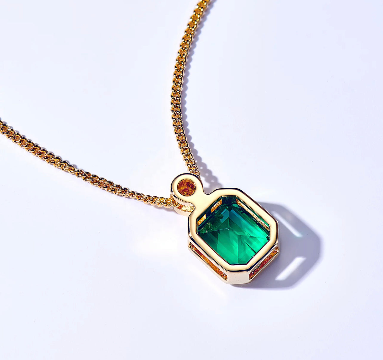 The Watcher Emerald Necklace by Intricata co.