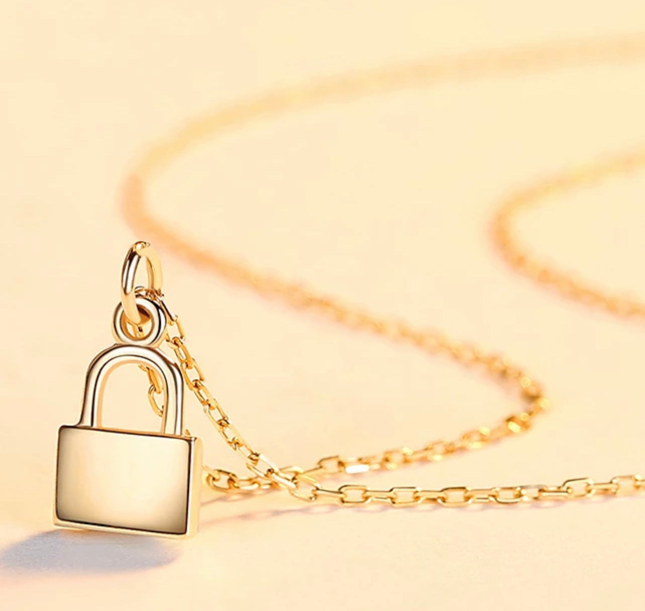 The Bolted Lock Necklace by Intricata co.