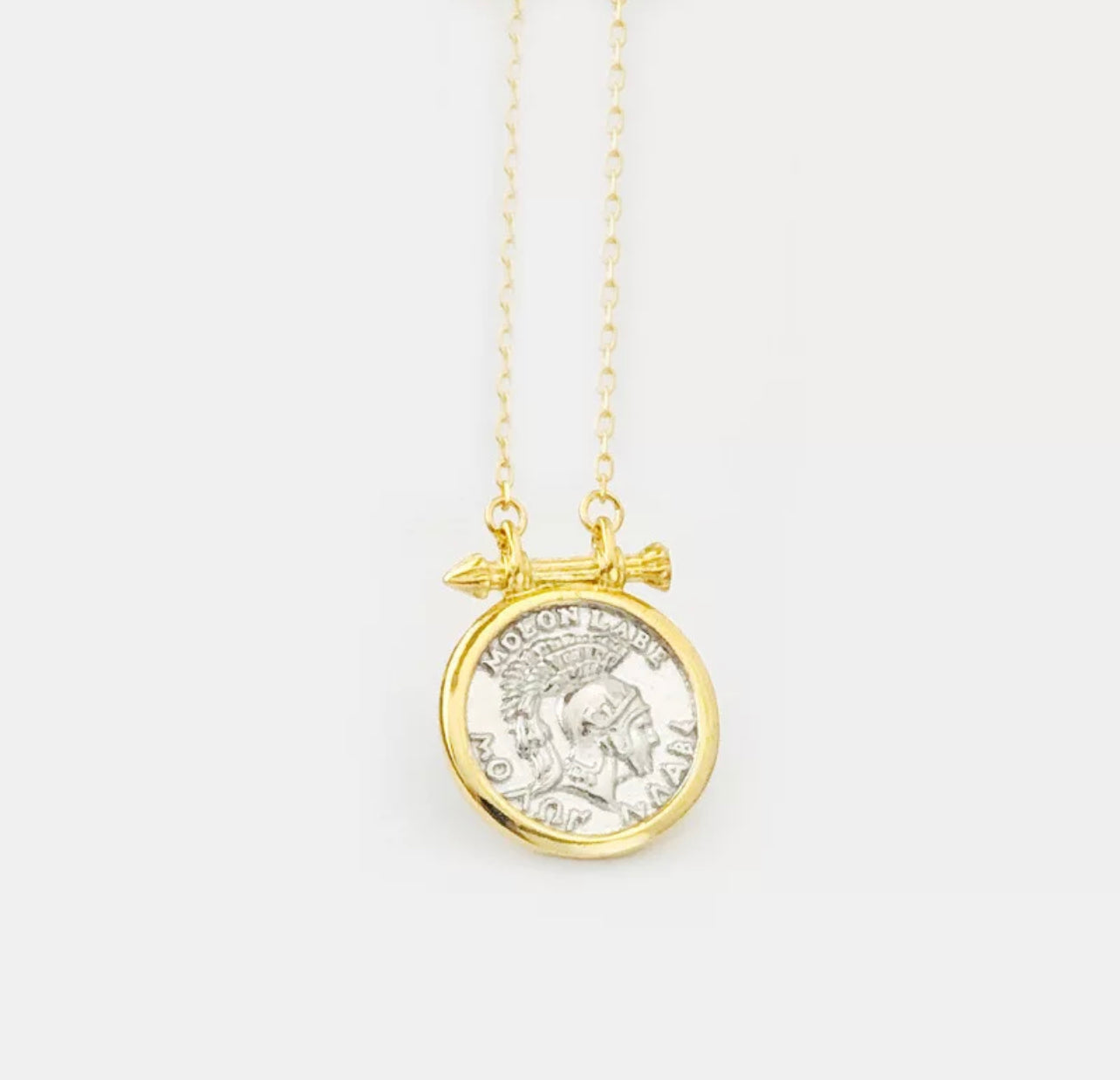 The Roman Coin Necklace by Intricata co.