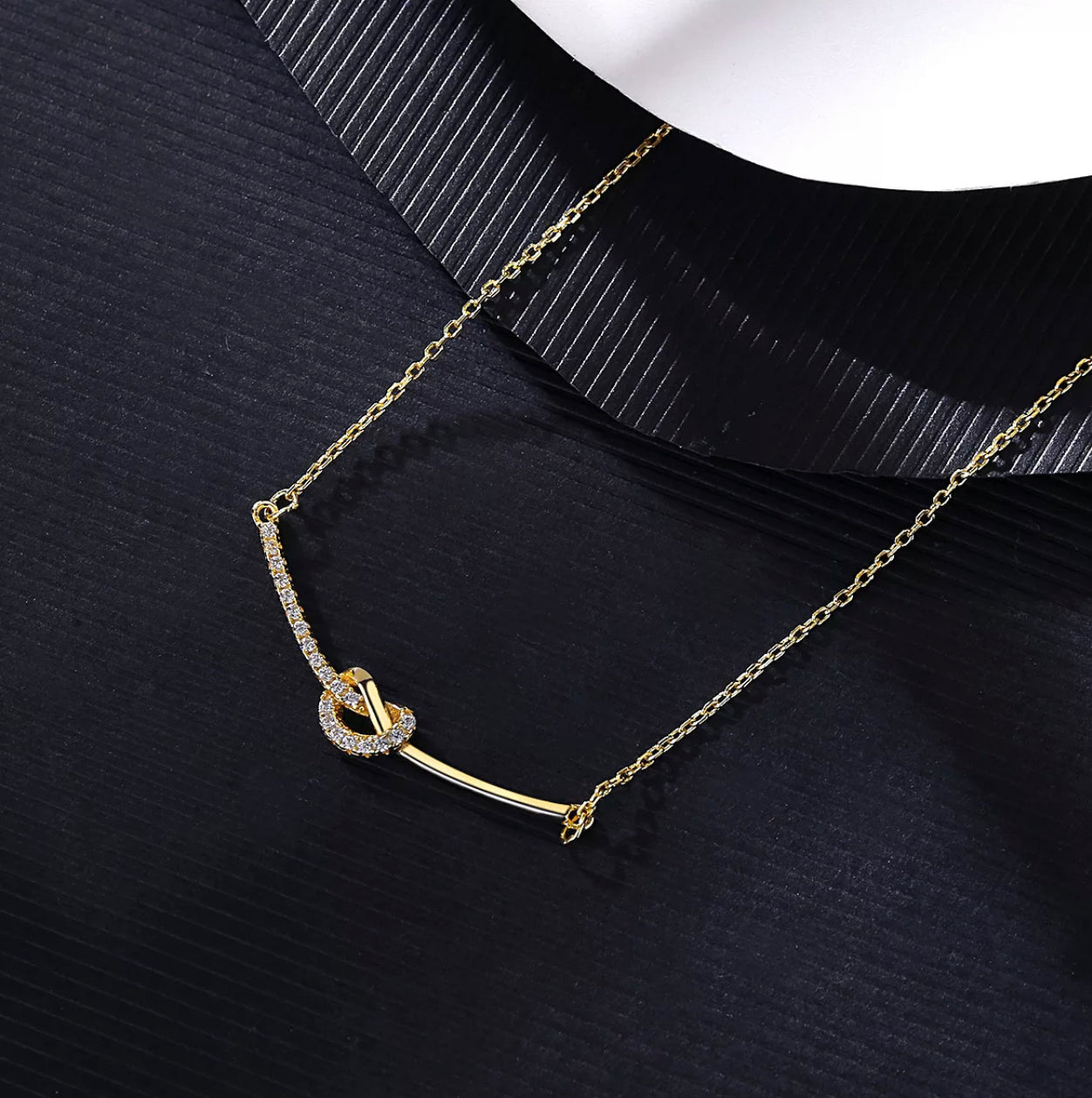 The Love Knot necklace by Intricata co.