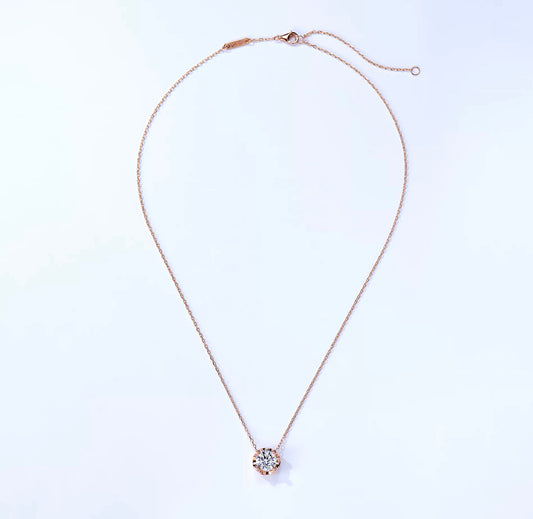 The Elena Moissanite Necklace by Intricata co.