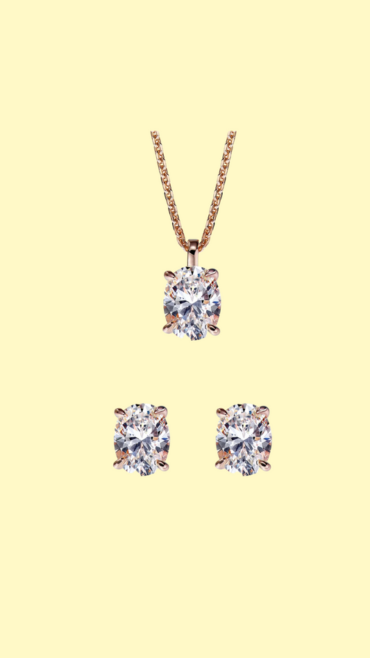 The Cassandra  Moissanite Set by Intricata co.