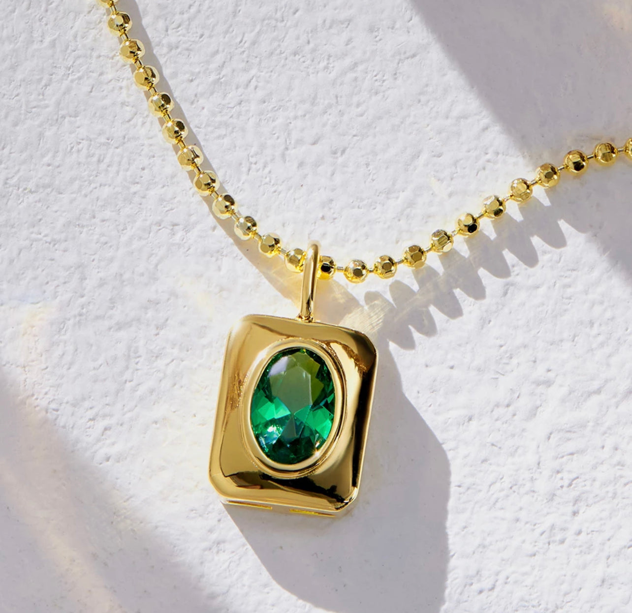 The Emerald Well Necklace by Intricata co