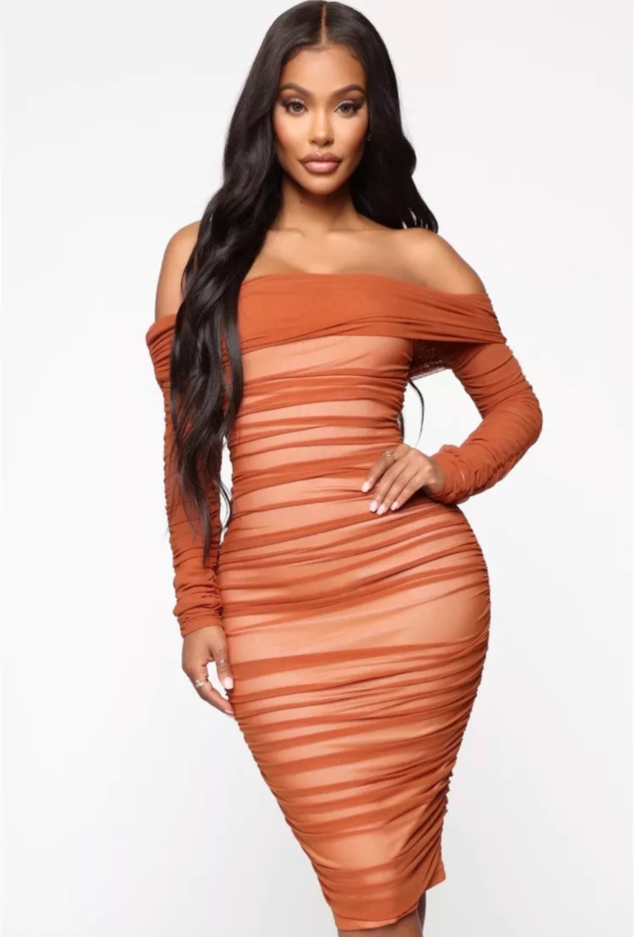 Mou Aér Arata Off-shoulder Dress