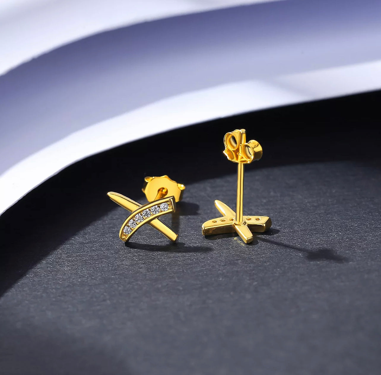 The Parisian Hug Stud Earring by Intricata co.