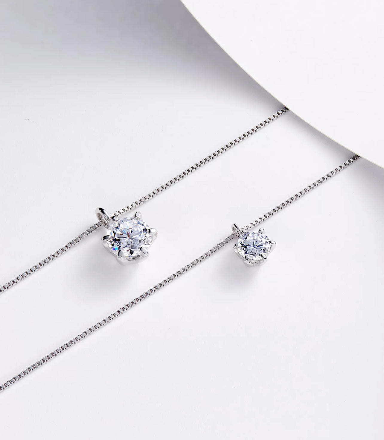 The Avandia Moissanite Necklace by Intricata co.