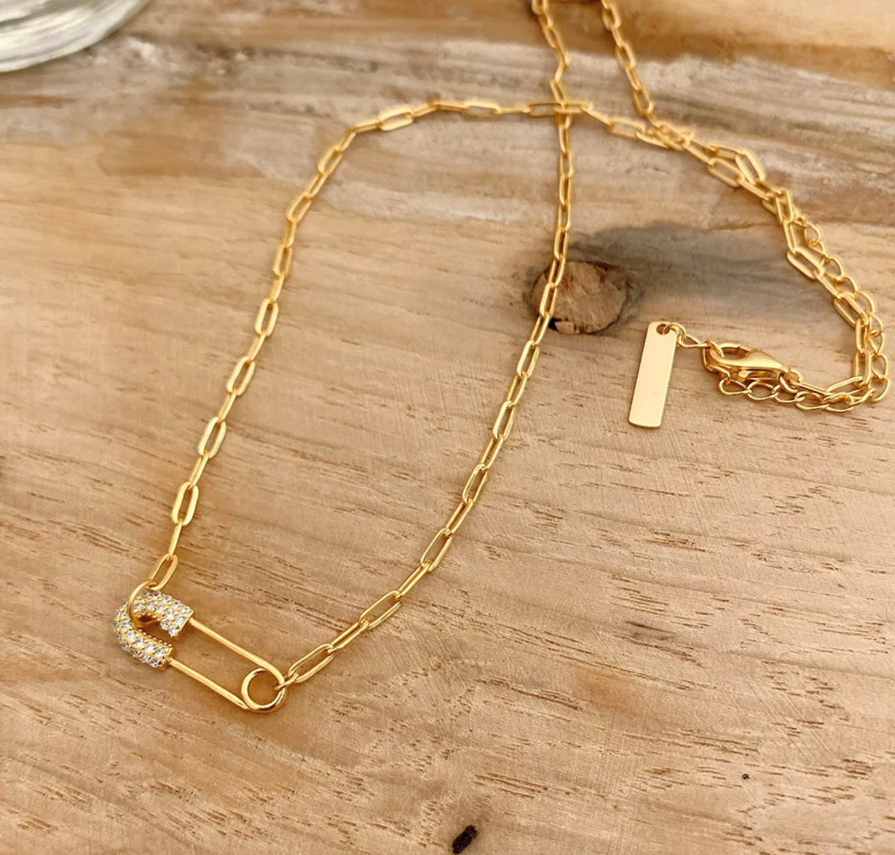 The Safety Pin Necklace by Intricata co.