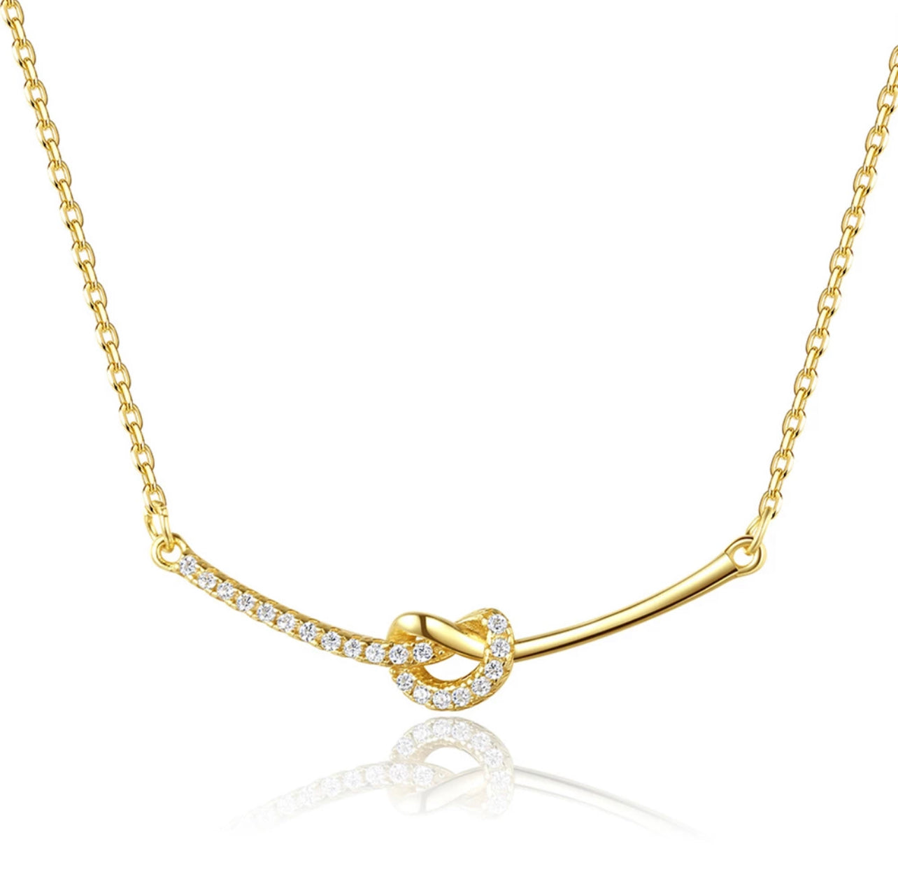 The Love Knot necklace by Intricata co.