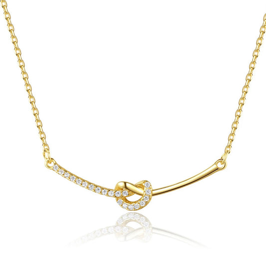 The Love Knot necklace by Intricata co.