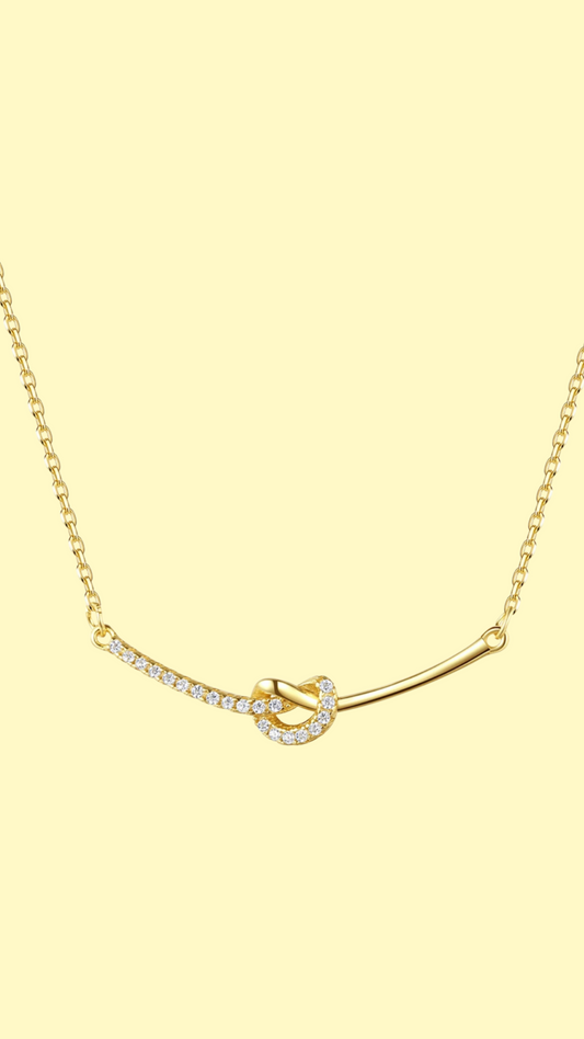 The Love Knot necklace by Intricata co.