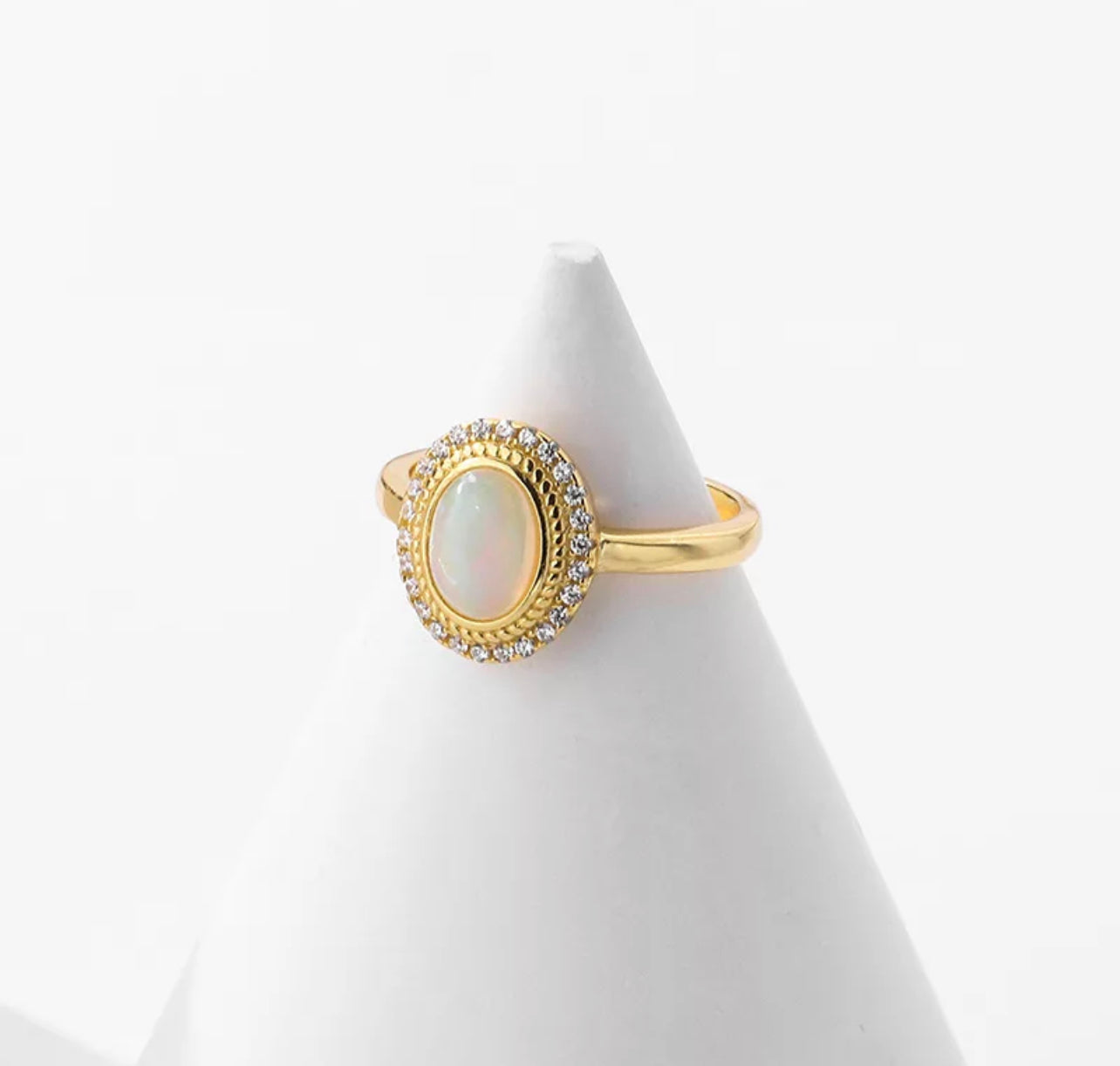 Resizeable Opal Ring by Intricata co.