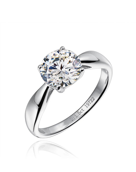 Valentina Moissanite Ring by Intricata co.