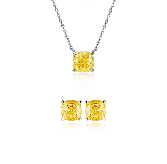 The Reema Yellow Moissanite Set by Intricata co.