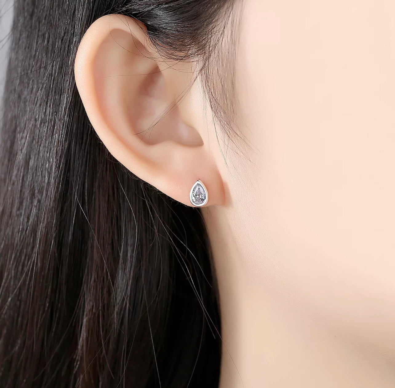 The Tear drop Stud Earring by Intricata co.