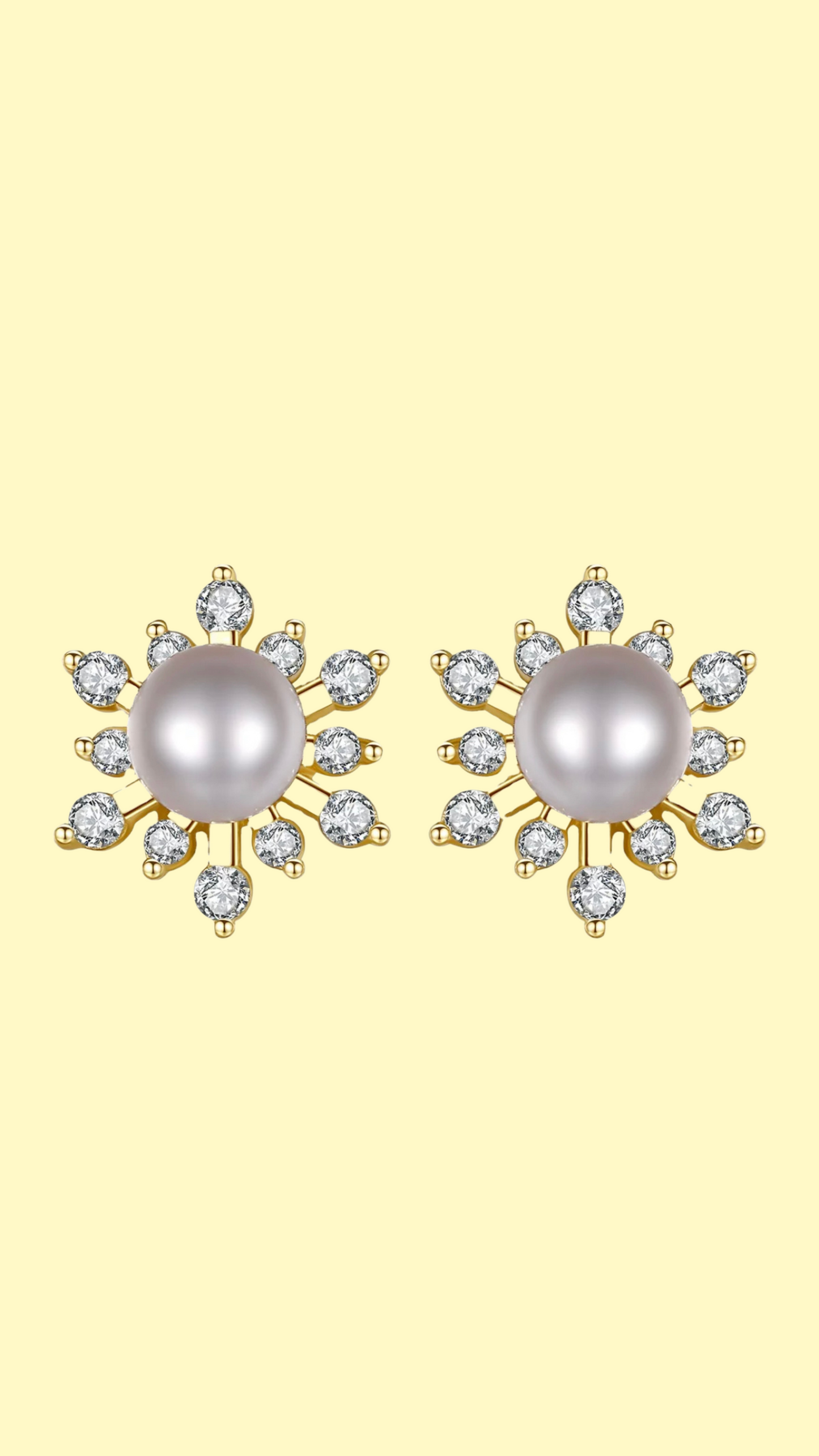 The Pearl of the Orient stud earring by Intricata co.