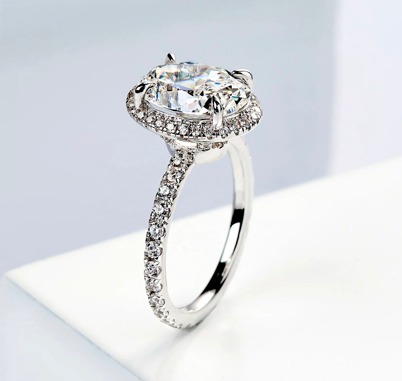 The Fantasia Moissanite Ring by Intricata co.