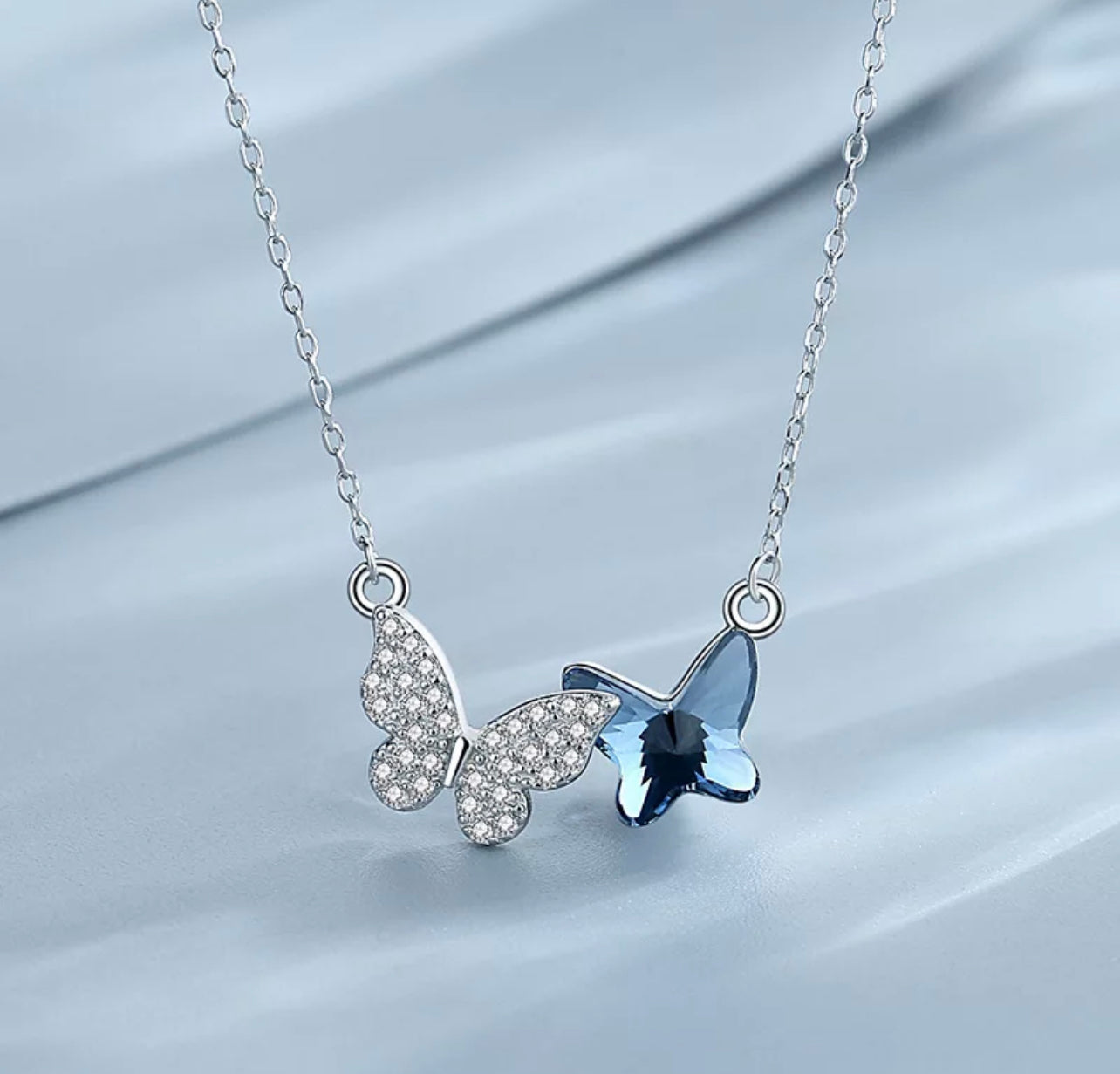 The Twin Butterflies Necklace by Intricata co.