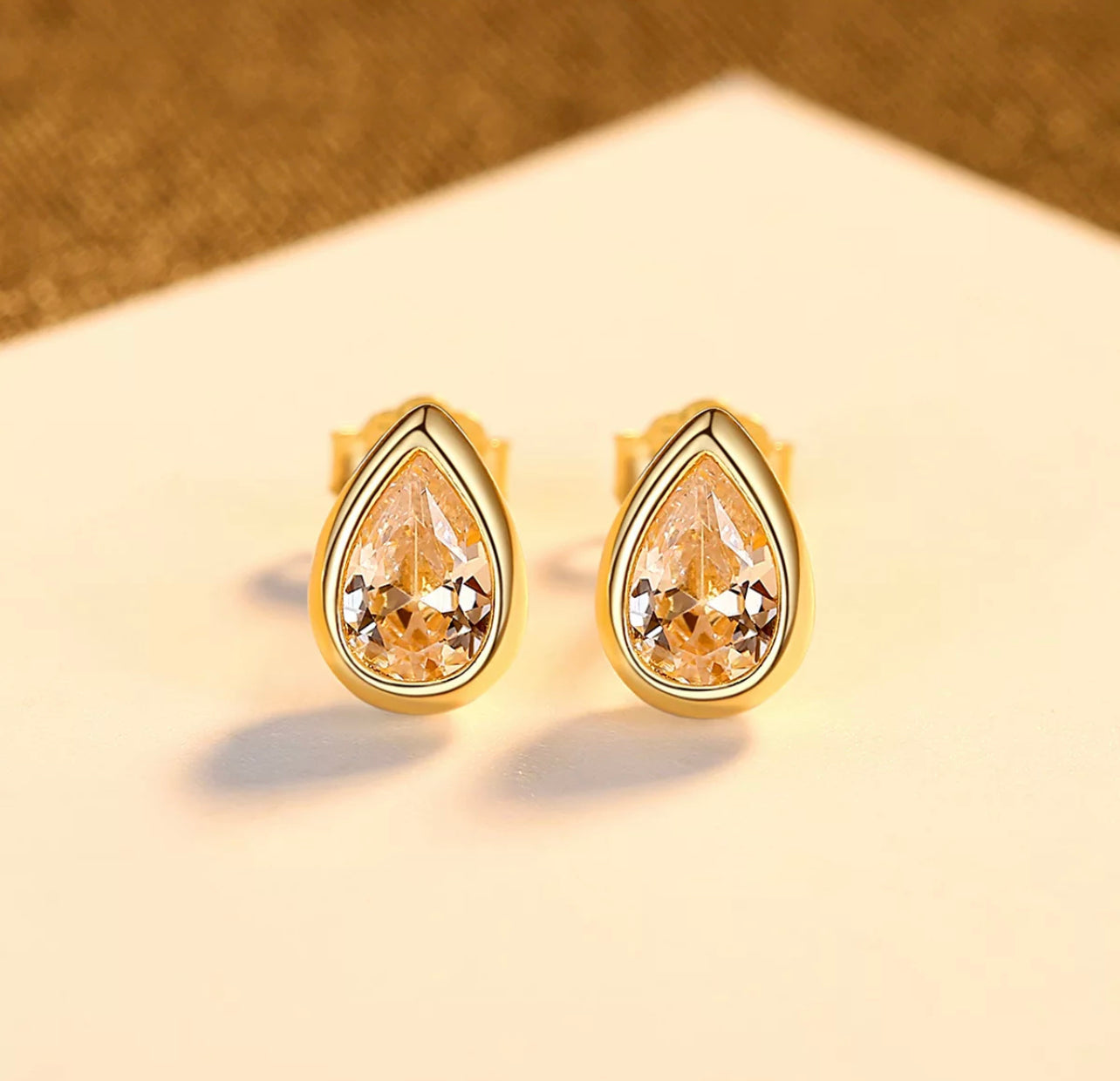 The Tear drop Stud Earring by Intricata co.