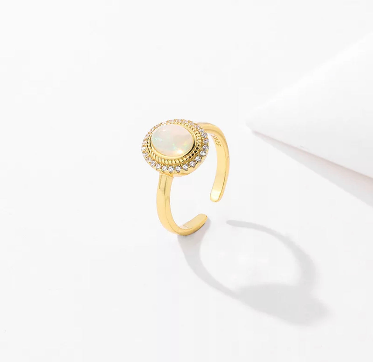 Resizeable Opal Ring by Intricata co.