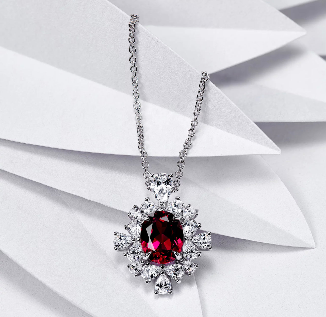 The Vera Ruby Necklace by Intricata co.