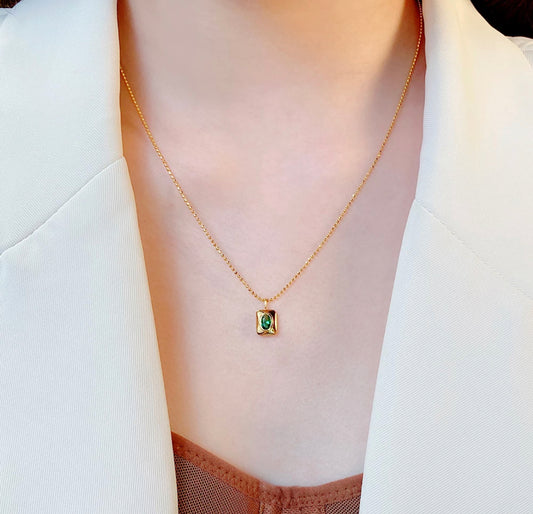 The Emerald Well Necklace by Intricata co