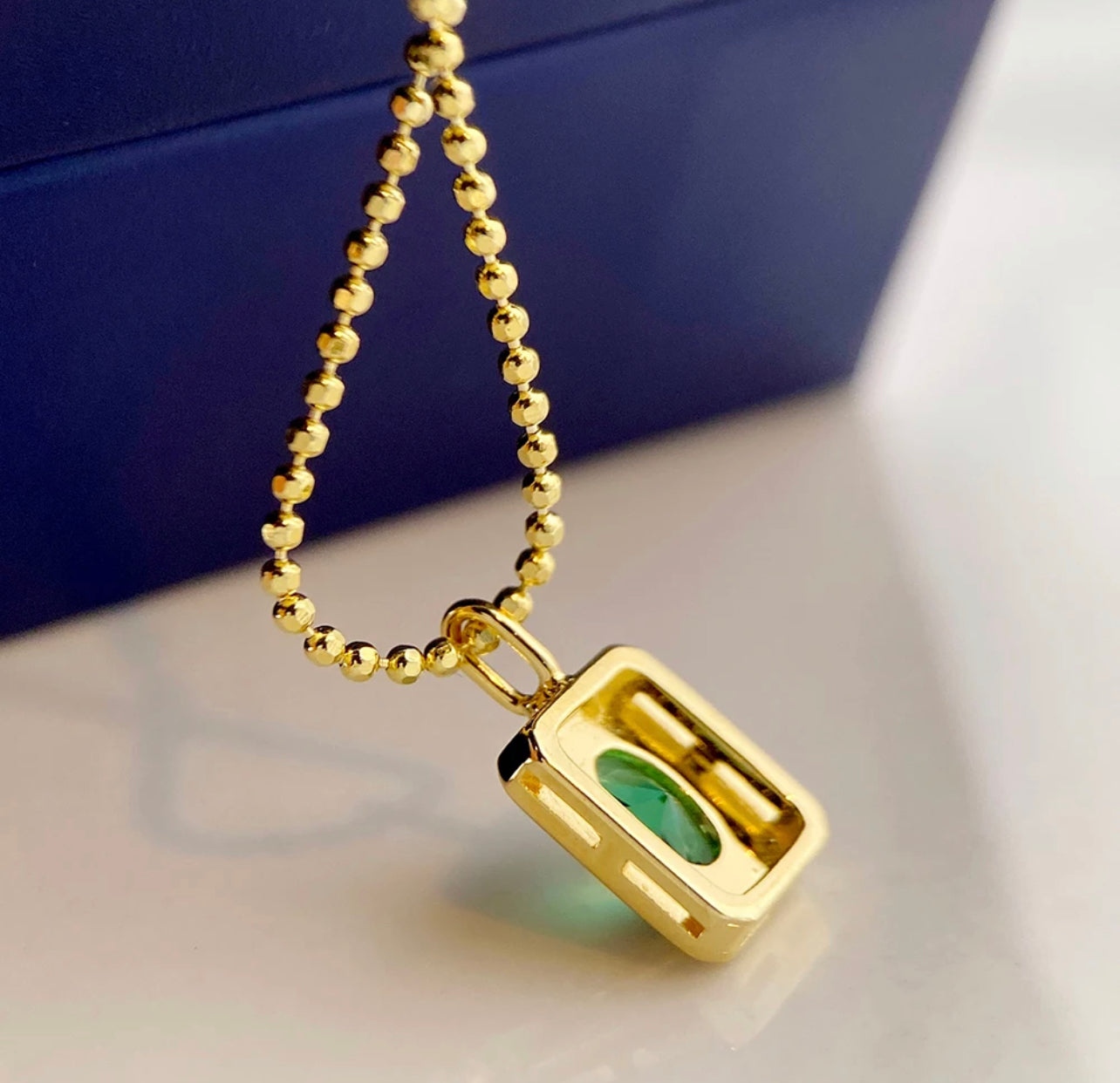 The Emerald Well Necklace by Intricata co