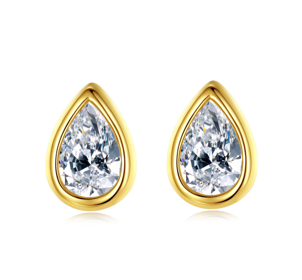 The Tear drop Stud Earring by Intricata co.