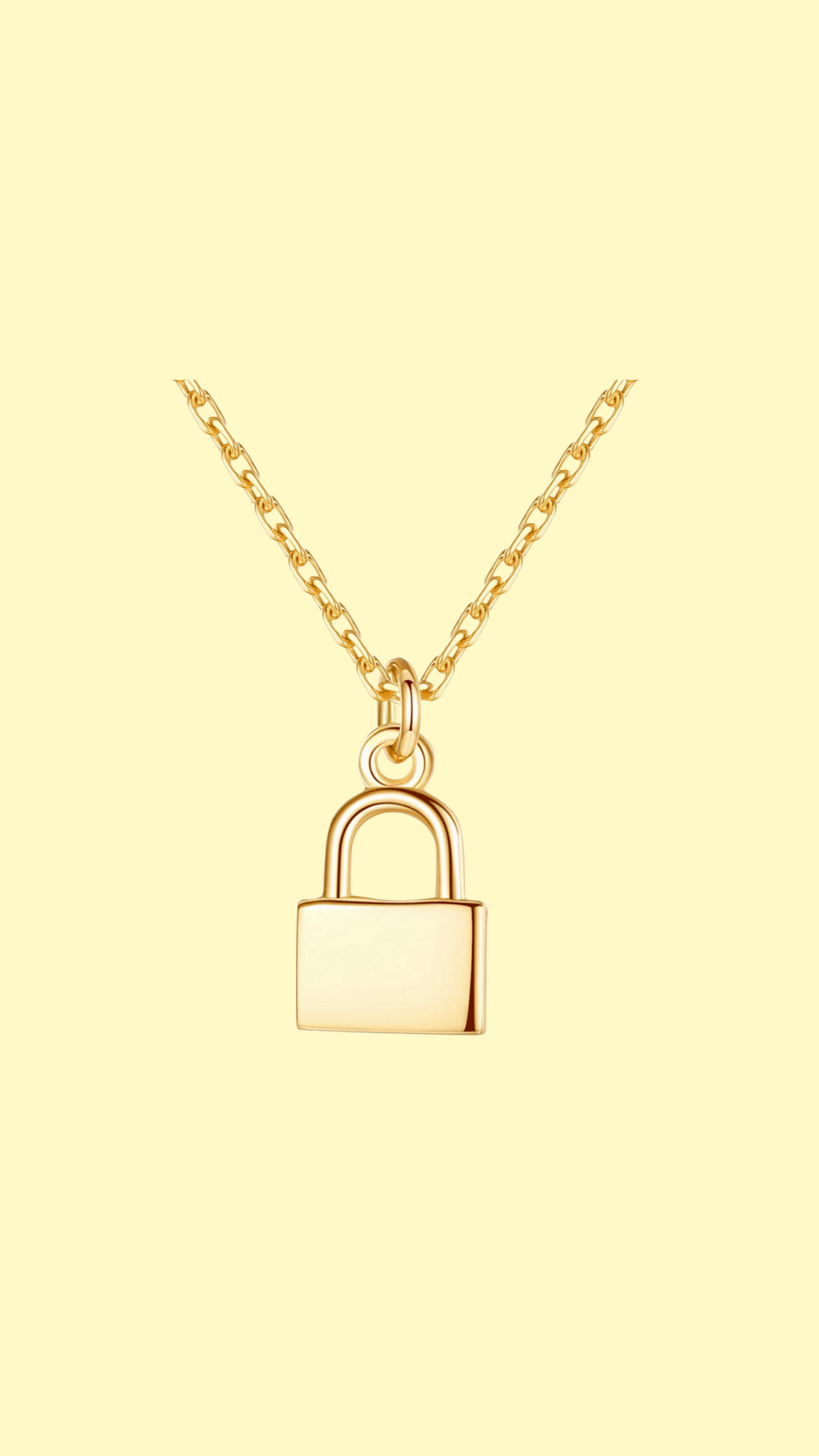 The Bolted Lock Necklace by Intricata co.