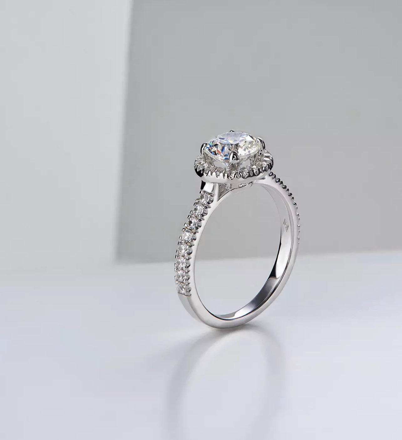 The Stella Round Moissanite Set by Intricata co.