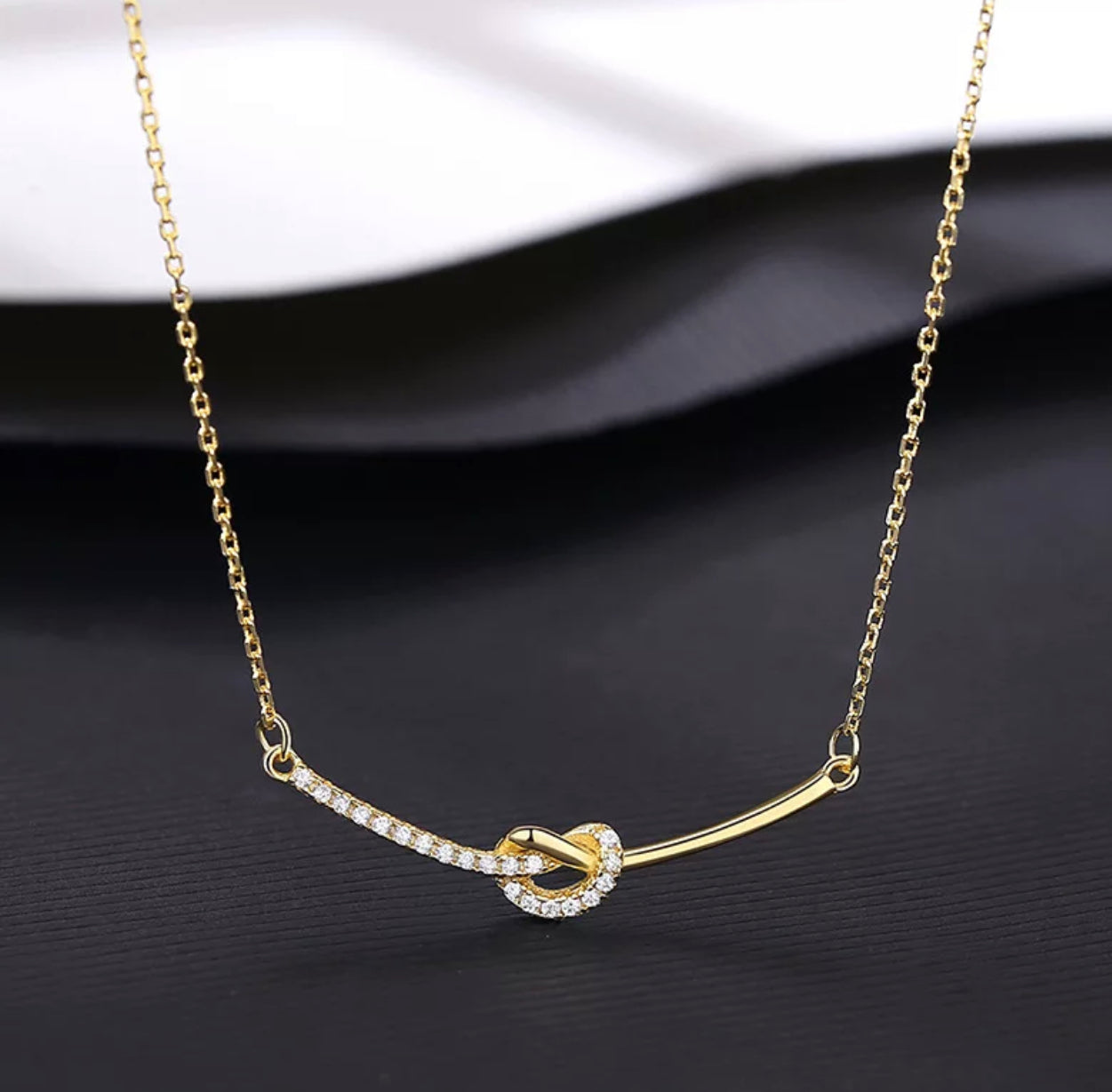 The Love Knot necklace by Intricata co.