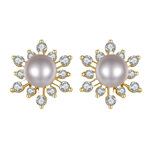 The Pearl of the Orient stud earring by Intricata co.