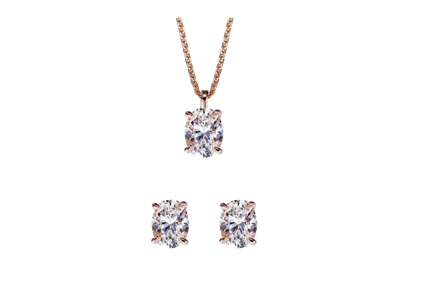 The Cassandra  Moissanite Set by Intricata co.