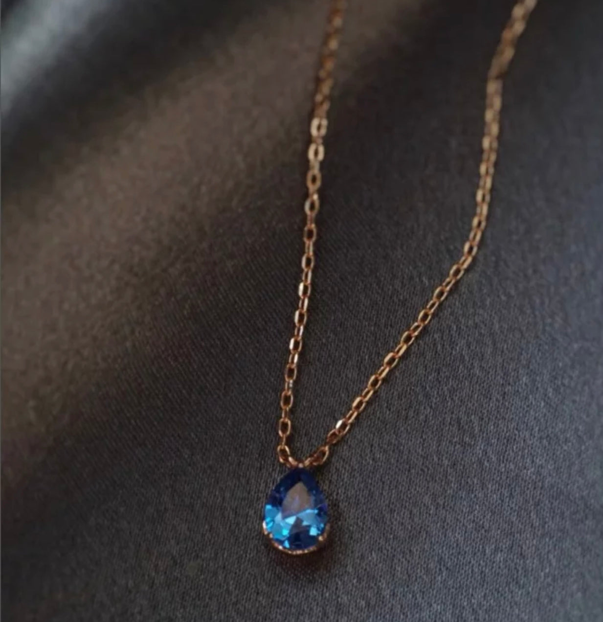 The Blue diamond drop by Intricata co.