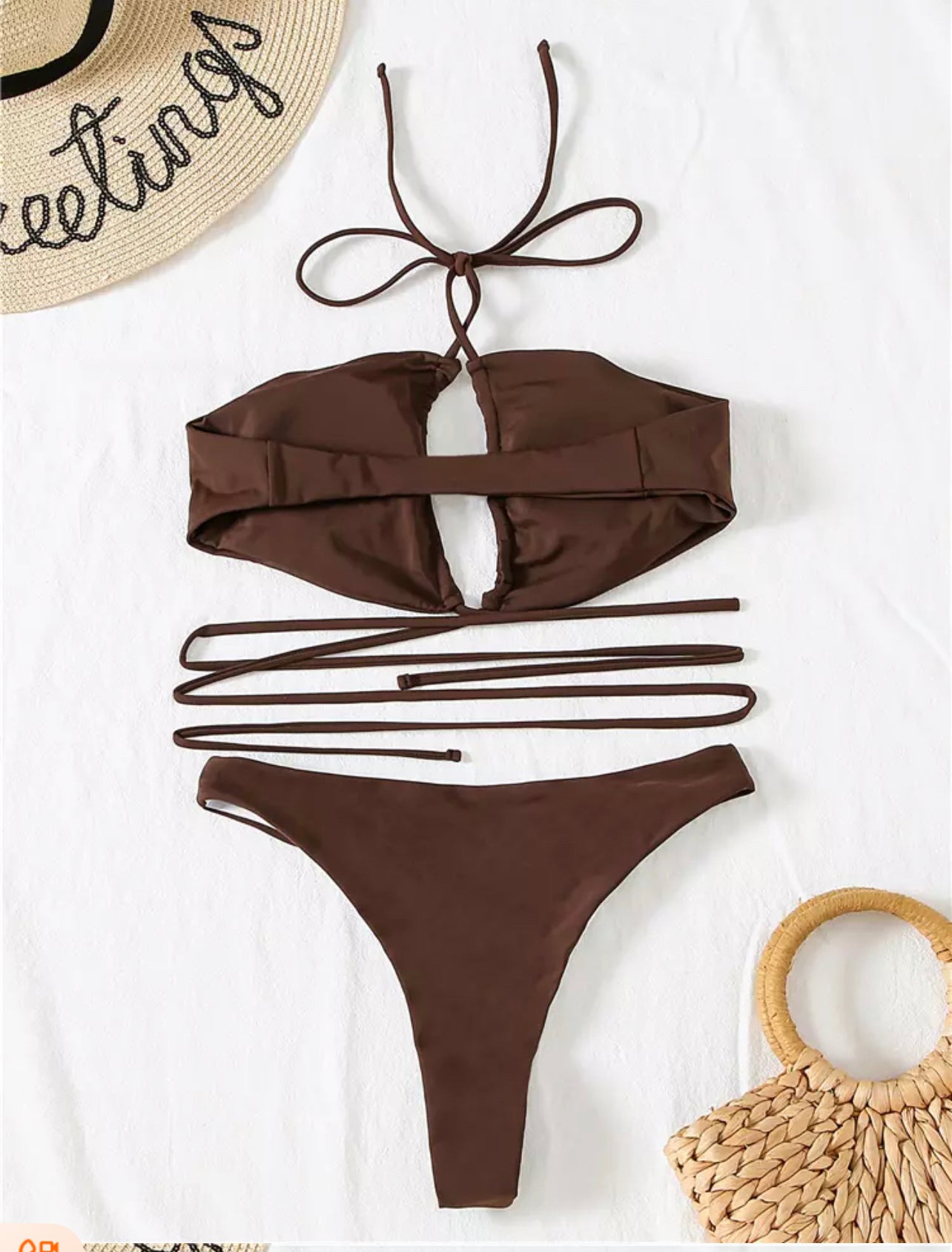 Mou Aér Salma Choco brown 2-pc Bikini Set