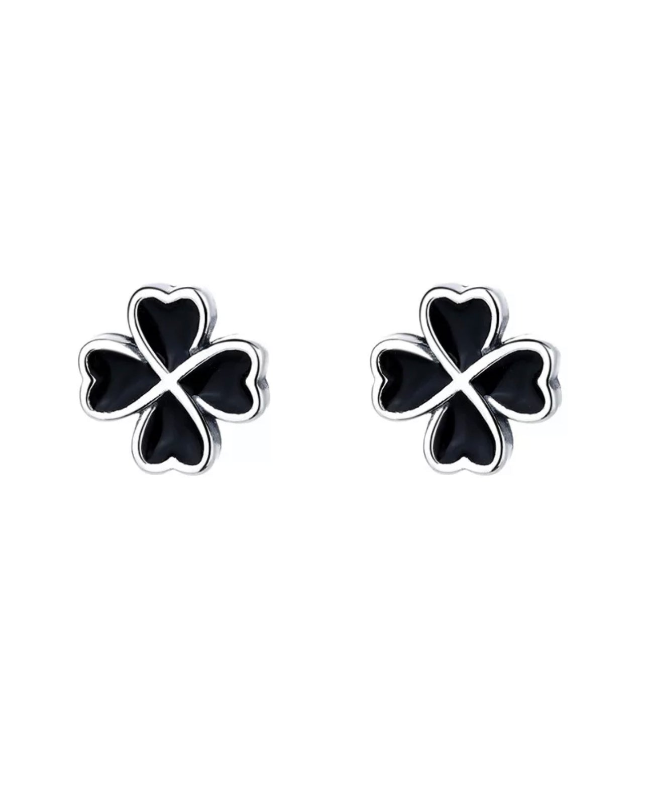 Black Clover Stud Earring by Intricata co.