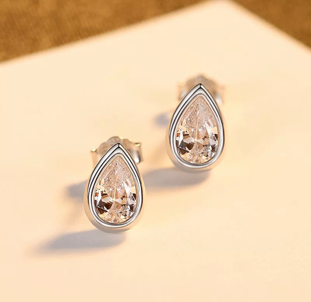 The Tear drop Stud Earring by Intricata co.